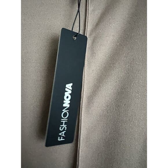 Fashion Nova victoria high waisted dress pants taupe Size XL NEW WOMENS - Picture 5 of 8